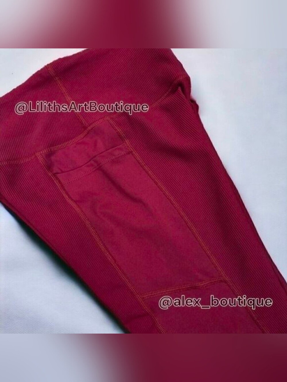 Zumba Dance Capri Leggings Brick Red Size XS (E079) - Picture 6 of 9